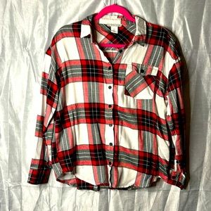 Women’s Red Soft Flannel Size Small Shirt Sincerely Jules